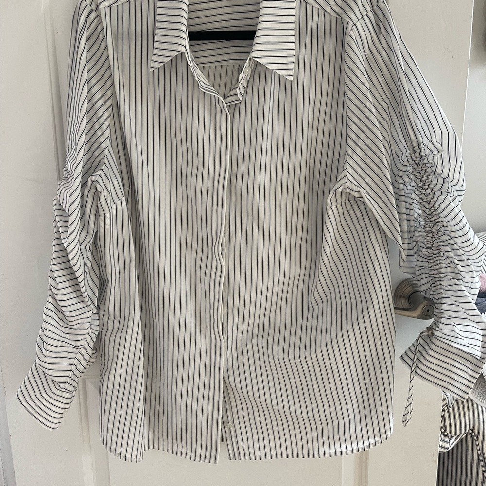 Cabi Linear Blouse from Fall 2023 Line